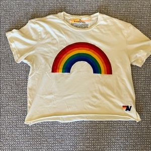 Aviator nation crop shirt